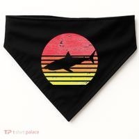 Retro Shark USA-Made Doggie Bandana thumb 0