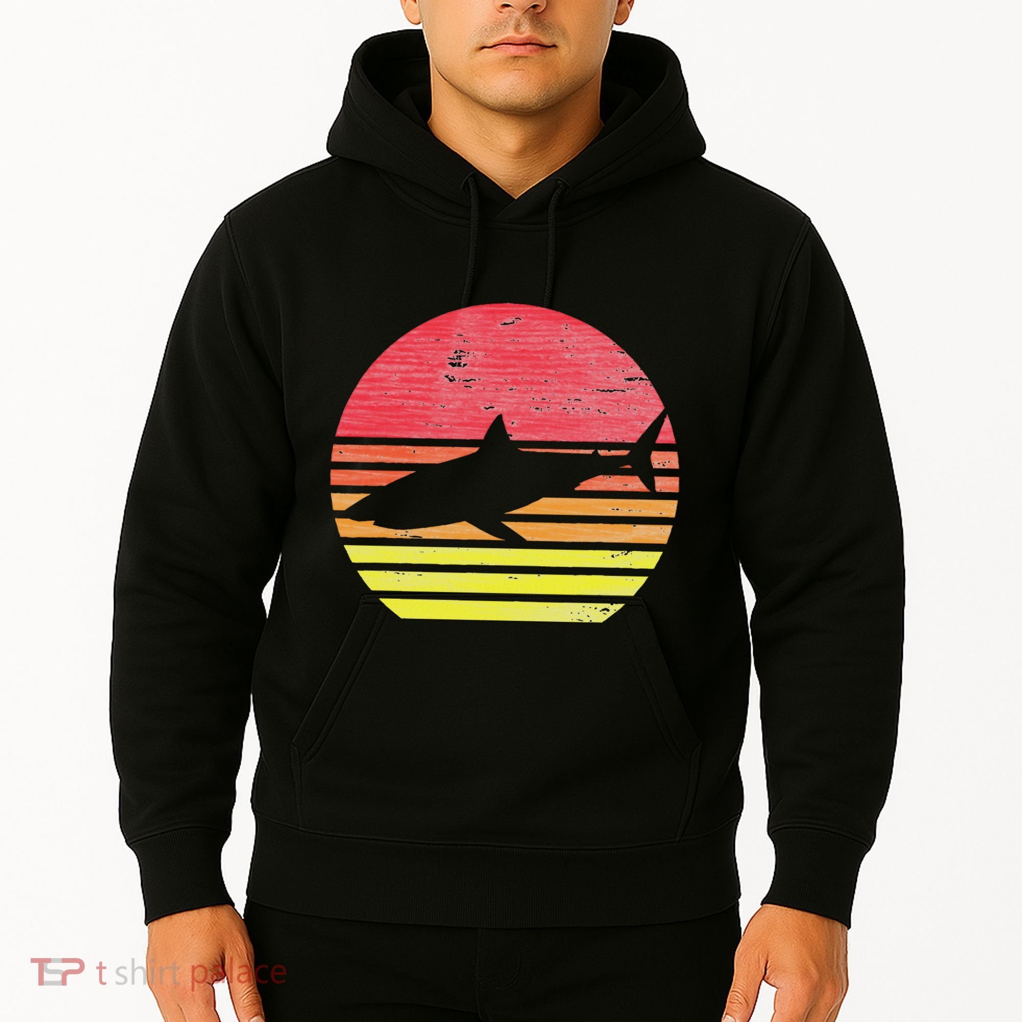 Retro Shark Hoodie