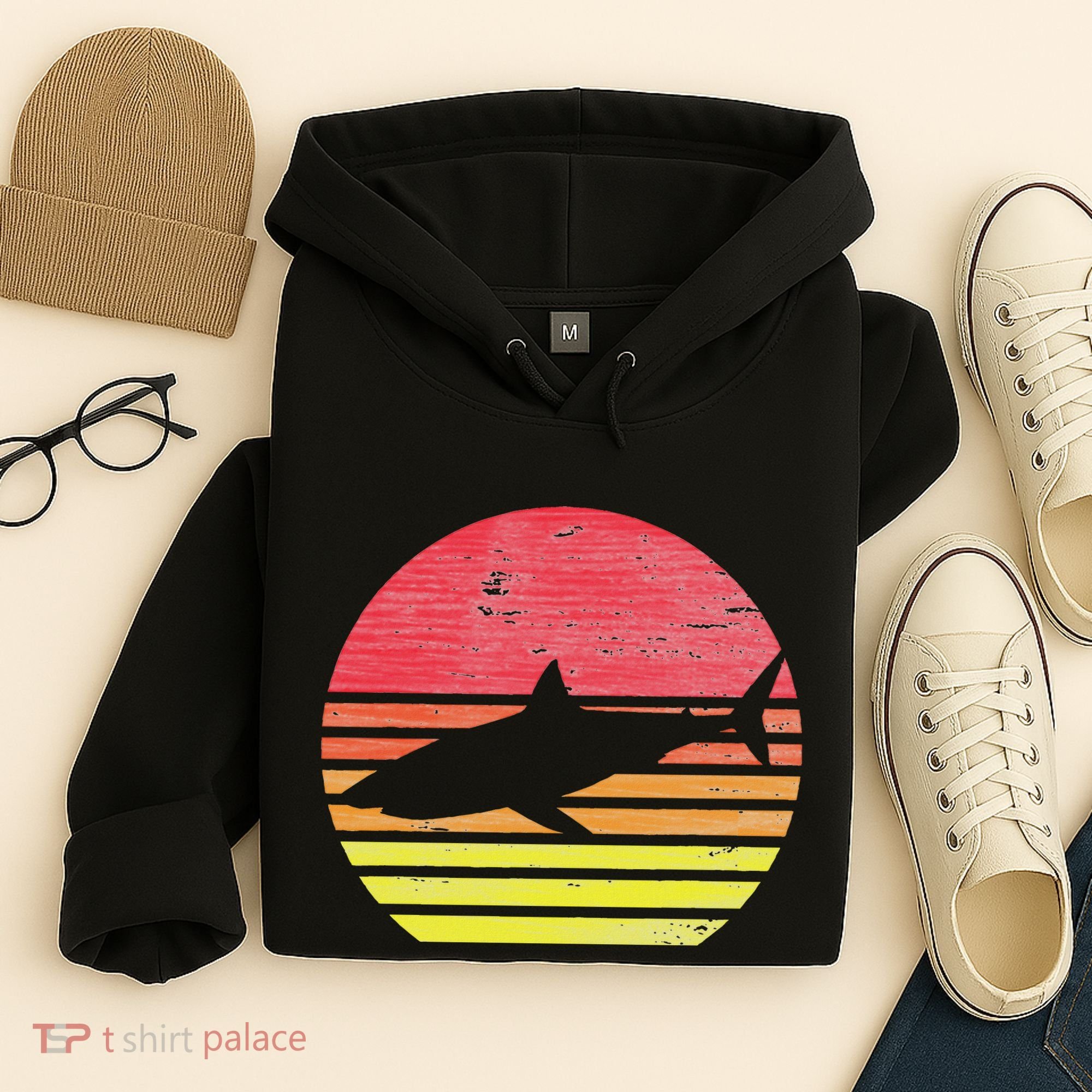 Retro Shark Hoodie