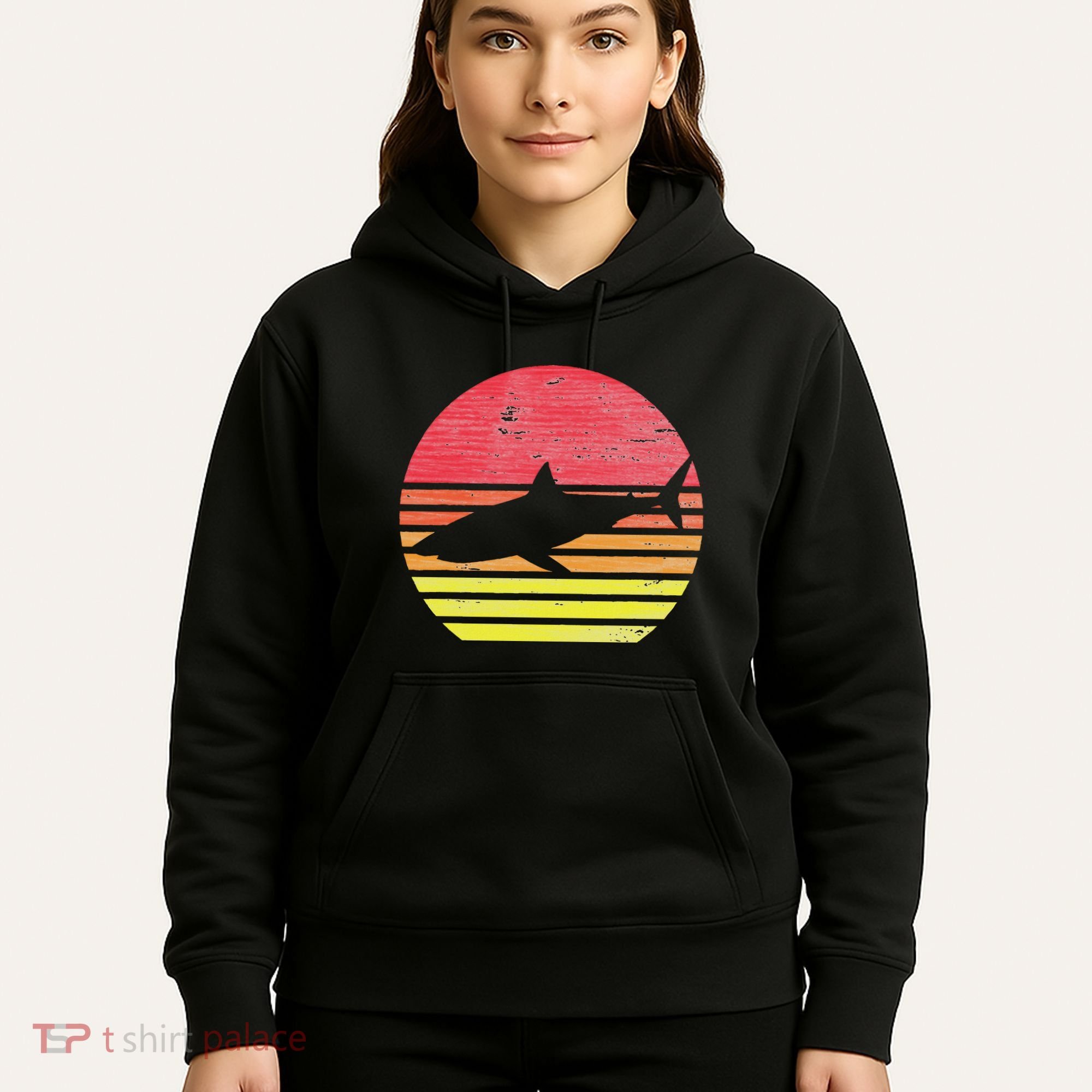 Retro Shark Hoodie
