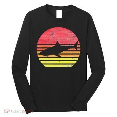 Retro Shark Long Sleeve Shirt