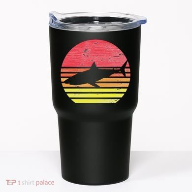 Retro Shark Tumbler
