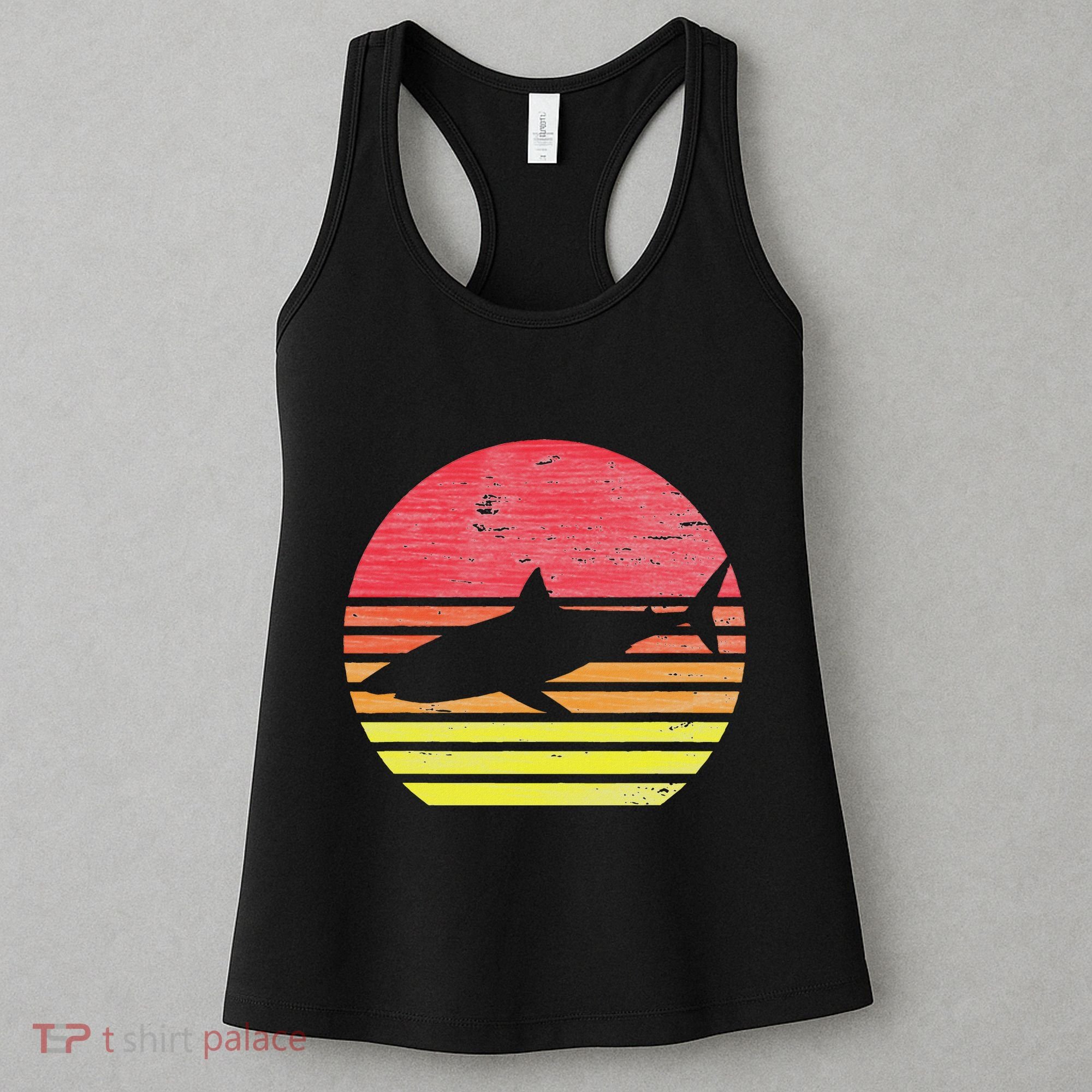 Retro Shark Women's Tank Top