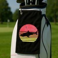 Retro Shark Golf Towel thumb 2