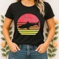 Retro Shark Women's T-Shirt thumb 2