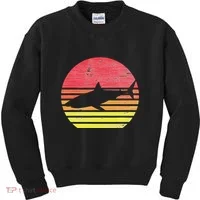Retro Shark Kids Sweatshirt thumb 0