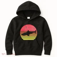 Retro Shark Kids Hoodie thumb 0
