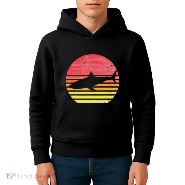 Retro Shark Kids Hoodie