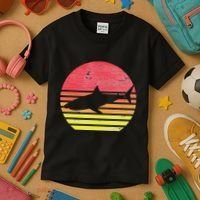 Retro Shark Kids T-Shirt thumb 3