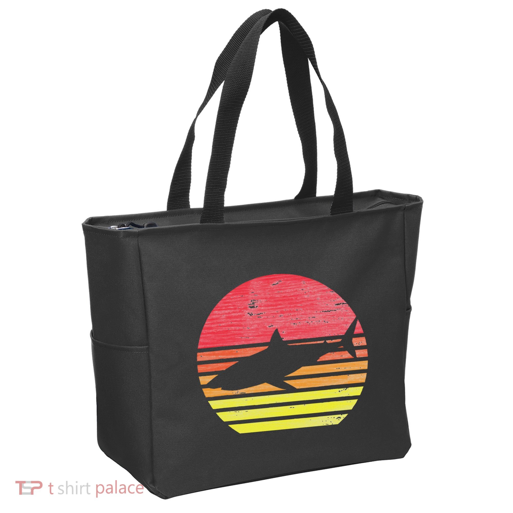 Retro Shark Tote Bag