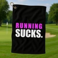 Running Sucks Golf Towel thumb 1