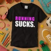Running Sucks Kids T-Shirt thumb 3