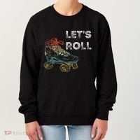 Roller Skates Running 70s 80s Roller Skating Inline Skater Women's Sweatshirt thumb 0