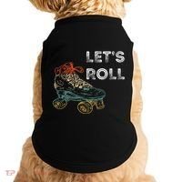 Roller Skates Running 70s 80s Roller Skating Inline Skater Doggie Tank thumb 0