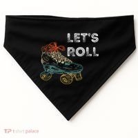 Roller Skates Running 70s 80s Roller Skating Inline Skater USA-Made Doggie Bandana thumb 0