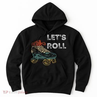 Roller Skates Running 70s 80s Roller Skating Inline Skater Hoodie