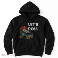 Roller Skates Running 70s 80s Roller Skating Inline Skater Hoodie thumb 0