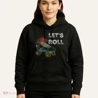 Roller Skates Running 70s 80s Roller Skating Inline Skater Hoodie thumb 5