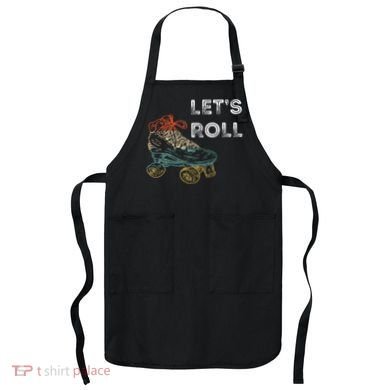 Roller Skates Running 70s 80s Roller Skating Inline Skater Apron