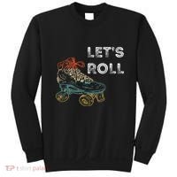 Roller Skates Running 70s 80s Roller Skating Inline Skater Sweatshirt thumb 0