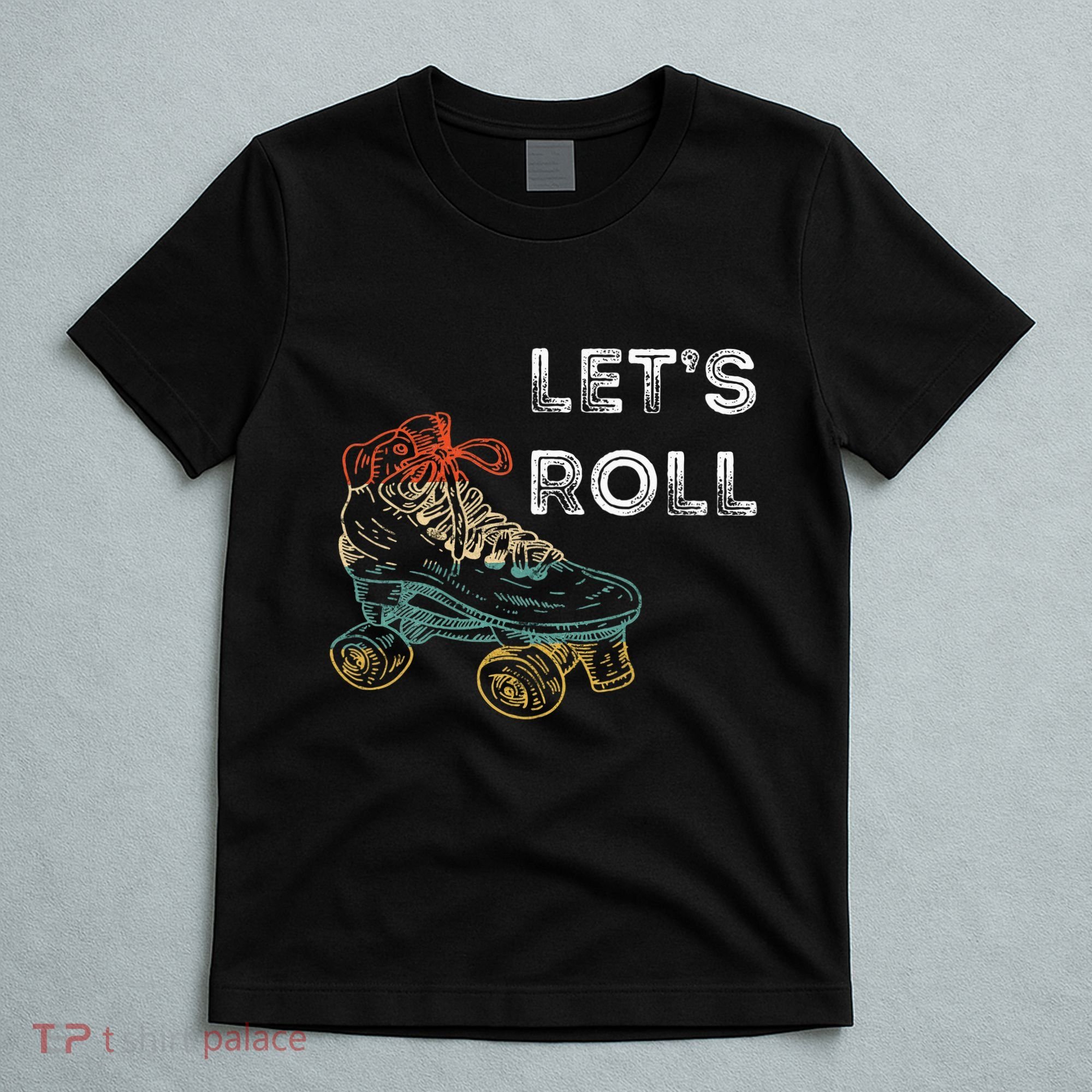 Roller Skates Running 70s 80s Roller Skating Inline Skater T-Shirt
