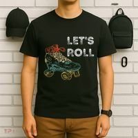 Roller Skates Running 70s 80s Roller Skating Inline Skater T-Shirt thumb 6