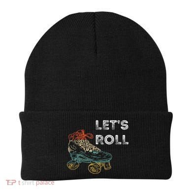 Roller Skates Running 70s 80s Roller Skating Inline Skater Beanie