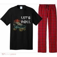 Roller Skates Running 70s 80s Roller Skating Inline Skater Pajama Set thumb 0
