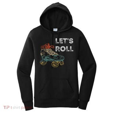 Roller Skates Running 70s 80s Roller Skating Inline Skater Women's Hoodie