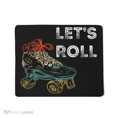Roller Skates Running 70s 80s Roller Skating Inline Skater Mousepad