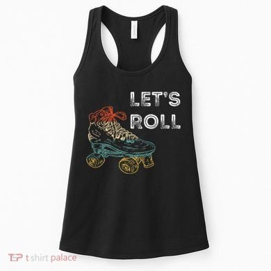 Roller Skates Running 70s 80s Roller Skating Inline Skater Women's Tank Top
