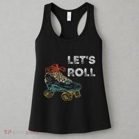 Roller Skates Running 70s 80s Roller Skating Inline Skater Women's Tank Top thumb 3