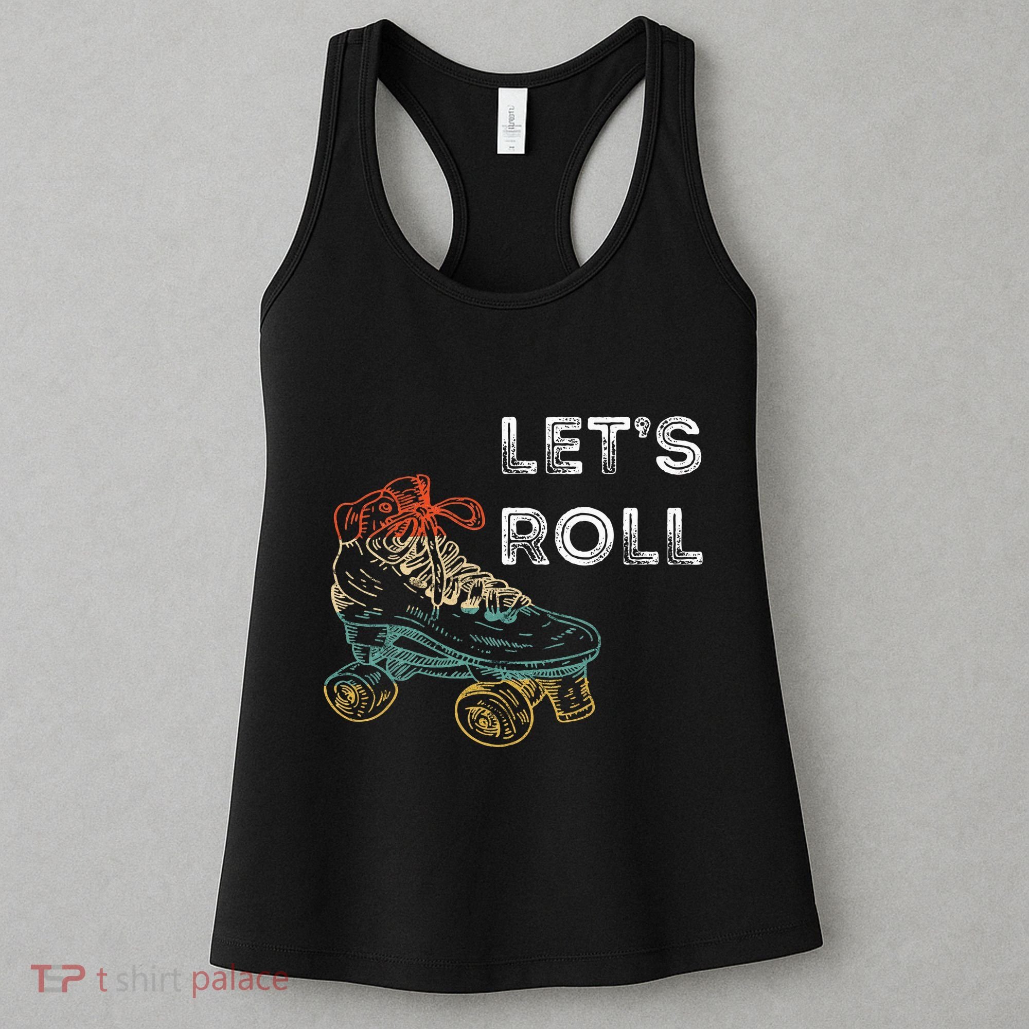 Roller Skates Running 70s 80s Roller Skating Inline Skater Women's Tank Top