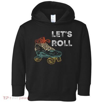 Roller Skates Running 70s 80s Roller Skating Inline Skater Toddler Hoodie