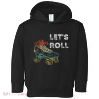 Roller Skates Running 70s 80s Roller Skating Inline Skater Toddler Hoodie thumb 0