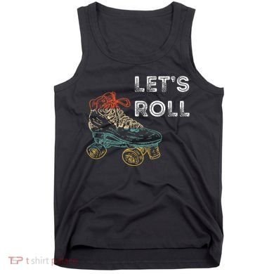 Roller Skates Running 70s 80s Roller Skating Inline Skater Tank Top