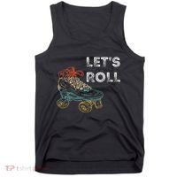 Roller Skates Running 70s 80s Roller Skating Inline Skater Tank Top thumb 0