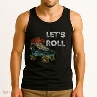 Roller Skates Running 70s 80s Roller Skating Inline Skater Tank Top thumb 3