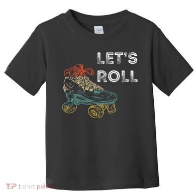 Roller Skates Running 70s 80s Roller Skating Inline Skater Toddler T-Shirt