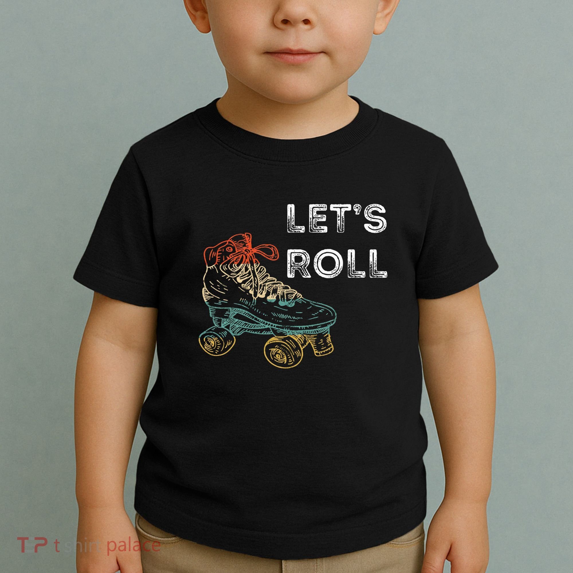 Roller Skates Running 70s 80s Roller Skating Inline Skater Toddler T-Shirt