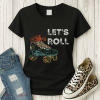 Roller Skates Running 70s 80s Roller Skating Inline Skater Women's T-Shirt thumb 3
