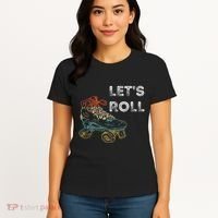 Roller Skates Running 70s 80s Roller Skating Inline Skater Women's T-Shirt thumb 4