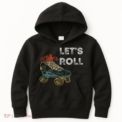 Roller Skates Running 70s 80s Roller Skating Inline Skater Kids Hoodie