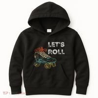 Roller Skates Running 70s 80s Roller Skating Inline Skater Kids Hoodie thumb 0
