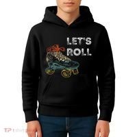 Roller Skates Running 70s 80s Roller Skating Inline Skater Kids Hoodie thumb 4