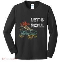 Roller Skates Running 70s 80s Roller Skating Inline Skater Kids Long Sleeve Shirt thumb 0