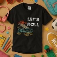 Roller Skates Running 70s 80s Roller Skating Inline Skater Kids T-Shirt thumb 3