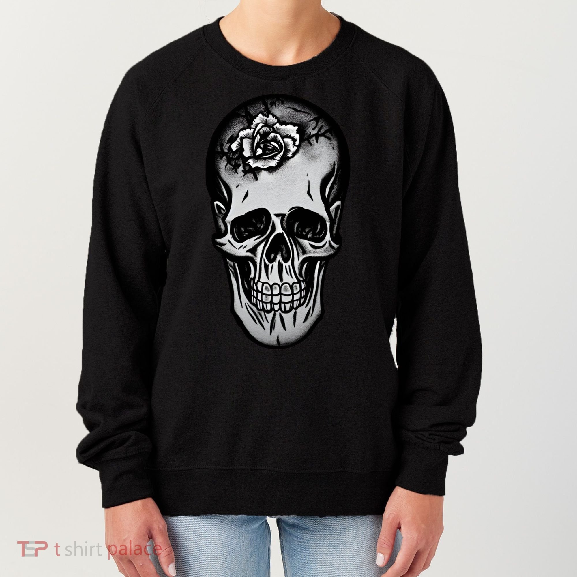 Rose Skull Women's Sweatshirt