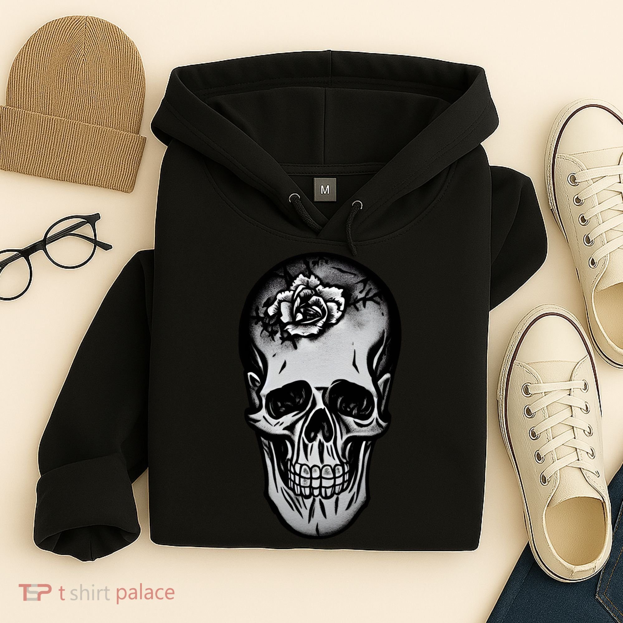 Rose Skull Hoodie