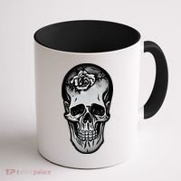Rose Skull Coffee Mug thumb 1